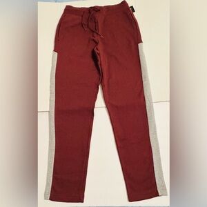 Mens M Maroon and Gray Leggings